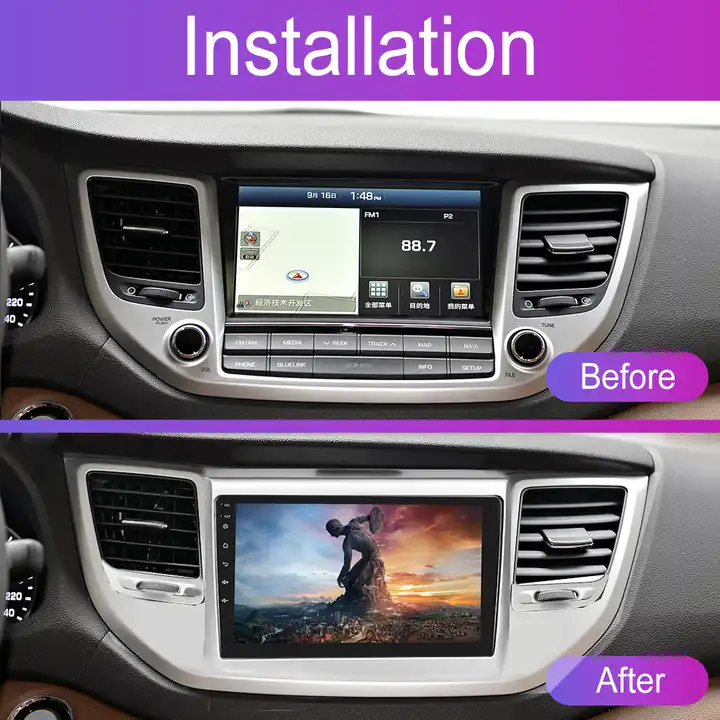 Navigatie Hyundai Tucson (2015-2018) cu Android 13, 4 GB RAM 64 GB ROM,DSP, SIM 4G, ecran 9 Inch,Carplay si Android Auto [2]