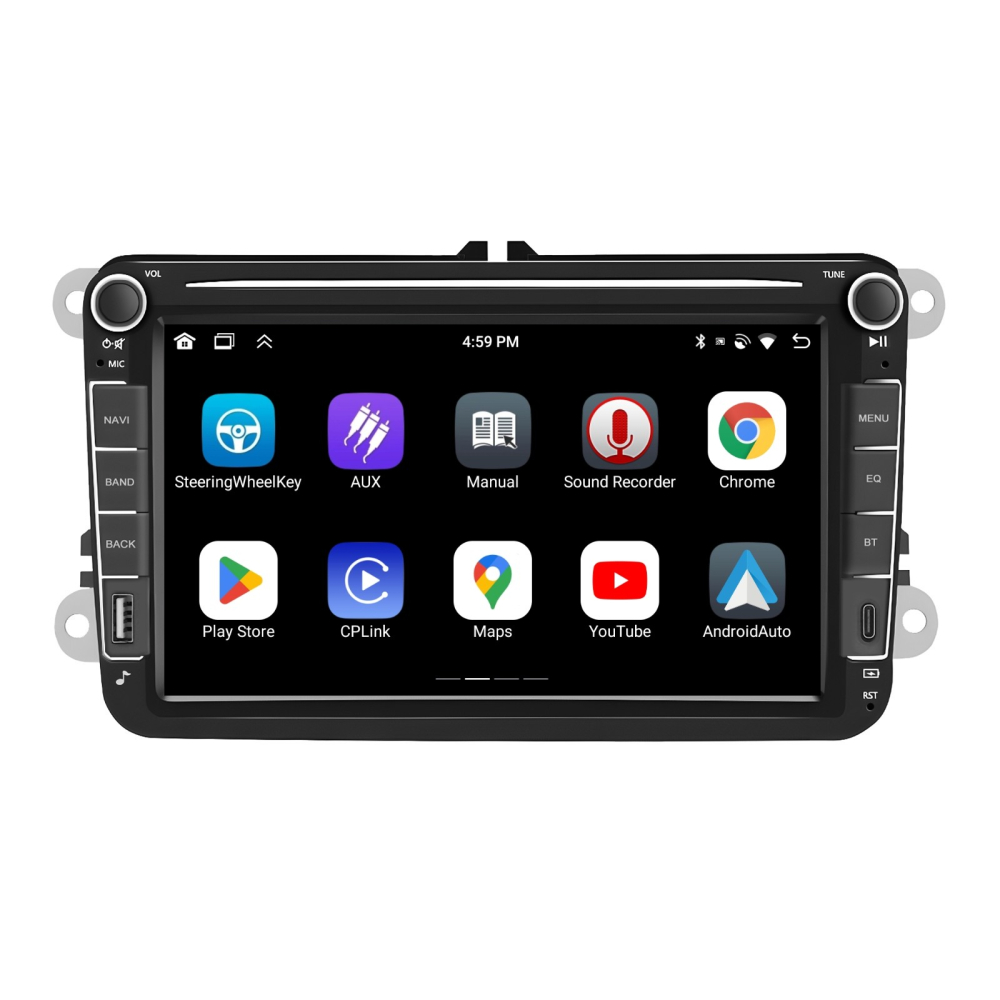 Navigatie  Android 4GB RAM 64GB, Volkswagen|Skoda|Seat cu, CarPlay Wireles Ecran de 8 Inch, dedicata Golf 5, Golf 6, Jetta, Passat B6, CC, B7, Polo, Tiguan, Touran, Skoda, Seat [5]