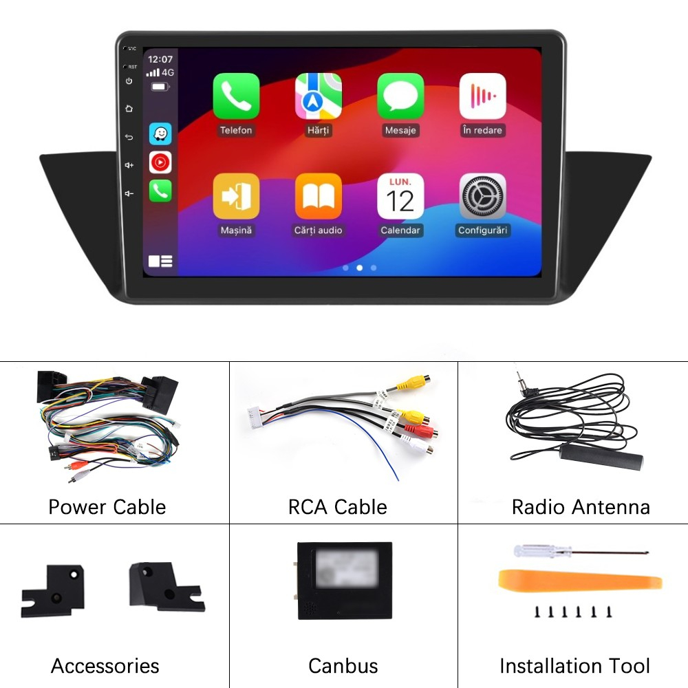 Navigatie BMW X1 (2010-2016) cu Android, 4GB RAM 64GB ROM, DSP, ecran 10,1 Inch, Carplay si Android Auto [7]