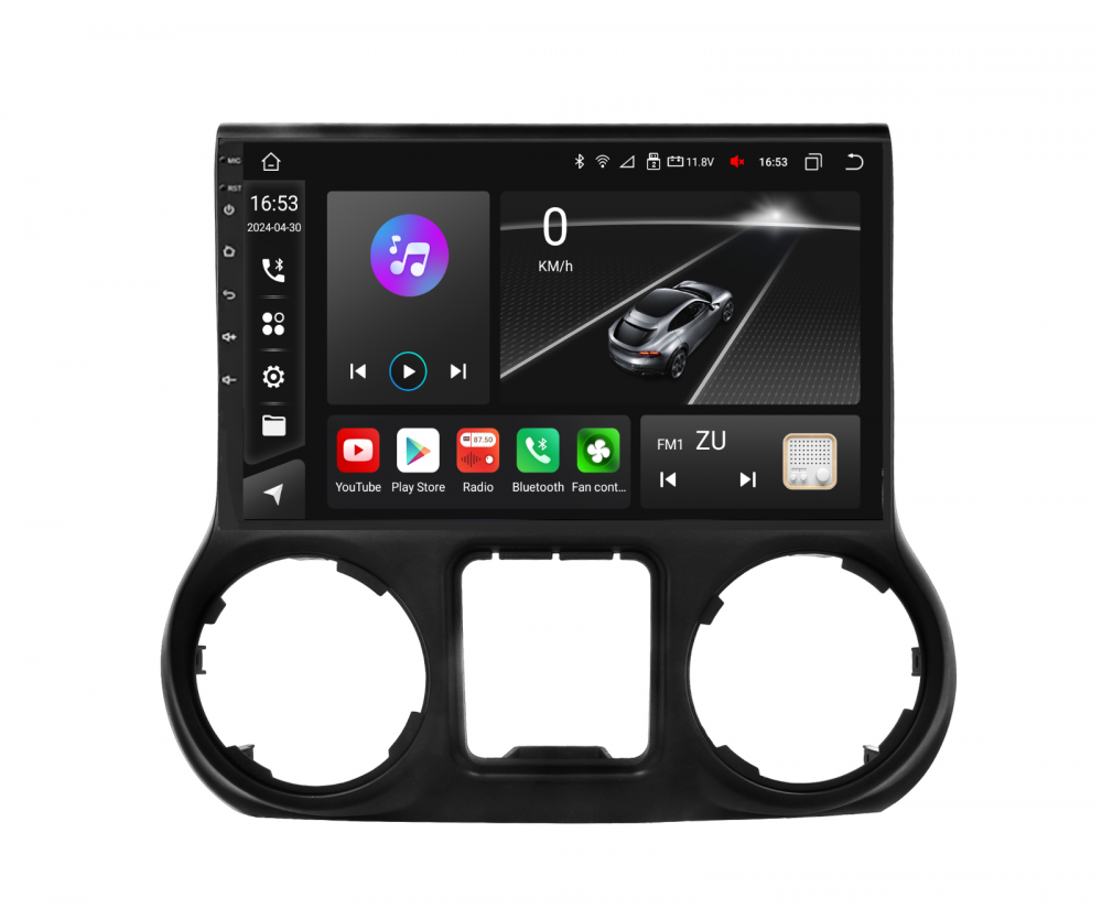 Navigatie Jeep Wrangler (2011-2014) cu Android, 8GB RAM 128GB ROM, cu SLOT SIM 4G, DSP, ecran 10,1 Inch, Carplay si Android Auto [3]