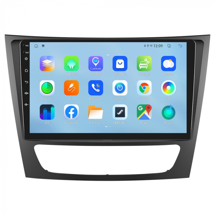Navigatie Mercedes-Benz E-class W211/CLS-class (2005-2008), Android 12, 4GB RAM 64GB, SIM 4G, DSP, Carplay si Android auto, ecran 9 inch [2]