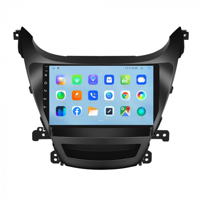Navigatie Hyundai Elantra (2014-2016), Android 12, 4GB RAM 64GB,  SLOT SIM 4G, DSP, Carplay si Android auto, ecran 9 inch [2]