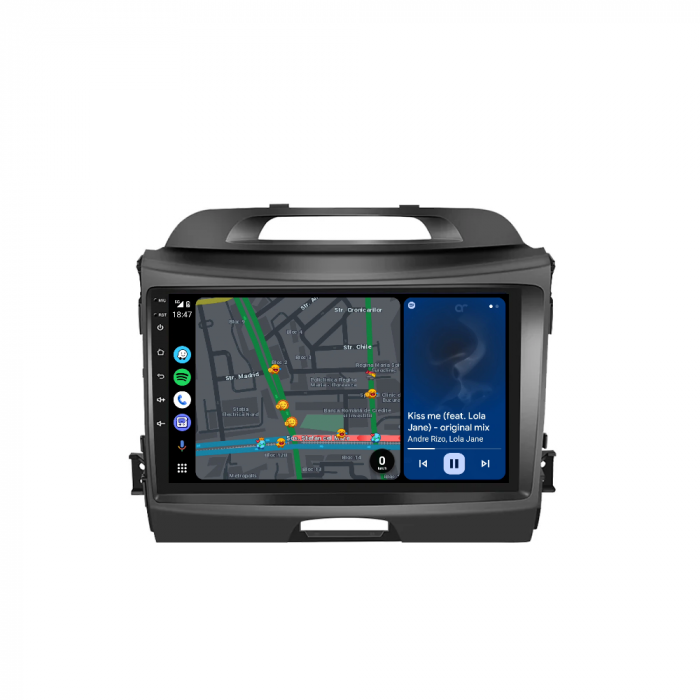 Navigatie Kia Sportage (2010-2016), cu Android 12, 4GB 64GB, SIM 4G, CarPlay si Android Auto, DSP, WIFI, ecran 9 Inch [4]