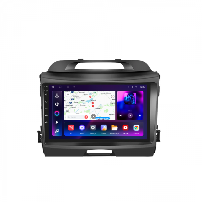 Navigatie Kia Sportage (2010-2016), cu Android 12, 8GB 128GB, SIM 4G, CarPlay si Android Auto, DSP, WIFI, ecran 9 Inch [1]