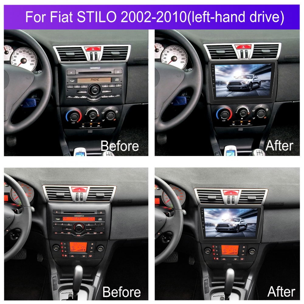 Navigatie Fiat STILO (2002-2010) cu Android, 4 GB RAM 64 GB ROM, DSP, ecran 9 Inch,Carplay si Android Auto Wifii [3]