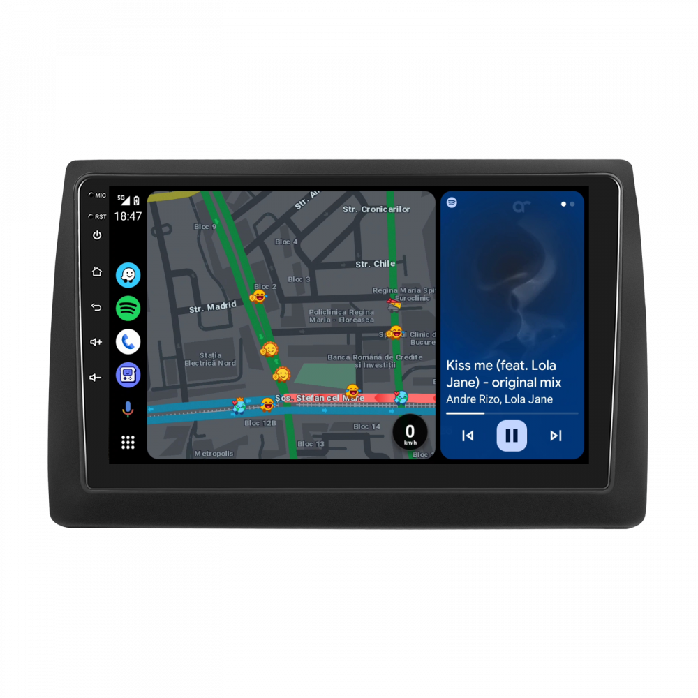Navigatie Fiat STILO (2002-2010) cu Android, 4 GB RAM 64 GB ROM, DSP, ecran 9 Inch,Carplay si Android Auto Wifii [7]
