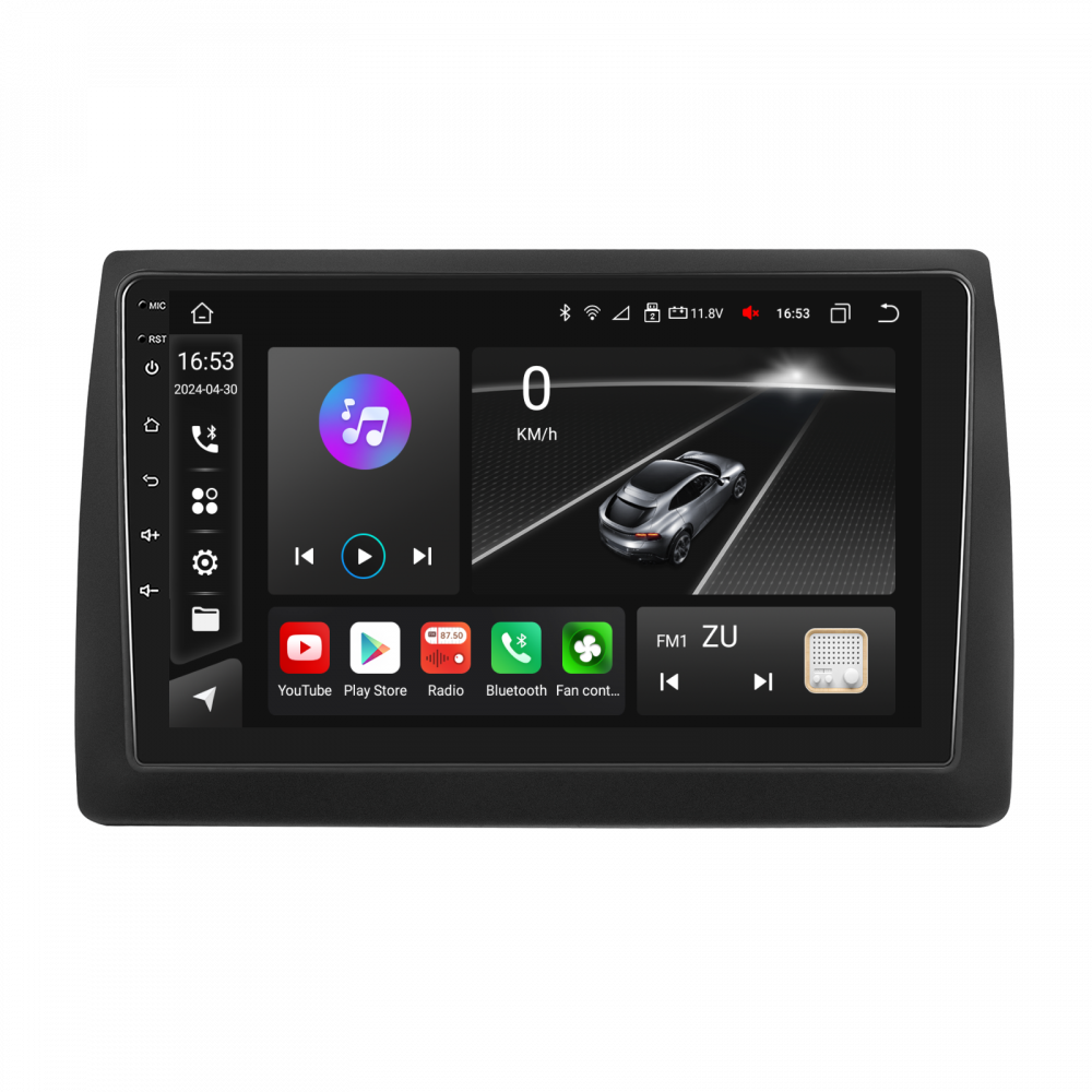 Navigatie Fiat STILO (2002-2010) cu Android, 8 GB RAM 128 GB ROM, DSP, 4G SIM, ecran 9 Inch,Carplay si Android Auto Wifi [3]