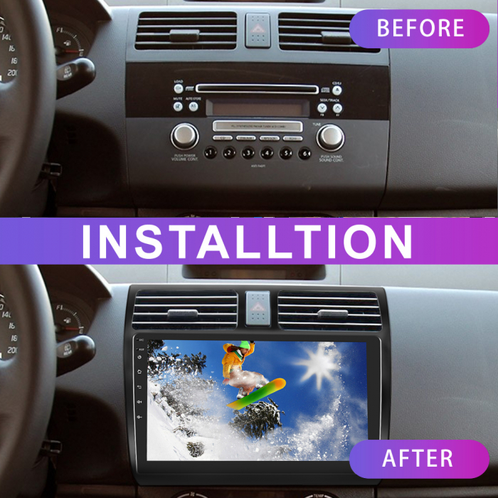Navigatie Suzuki Swift (2005-2010), Android 12, 4GB RAM 64GB, SIM 4G, DSP, Carplay si Android auto, ecran 10.1 inch [3]