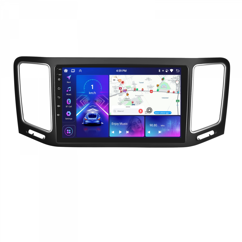 Navigatie Volkswagen Sharan (2010-2018) cu Android, 4GB RAM 64GB ROM, DSP, ecran 9 Inch, Carplay si Android Auto [1]