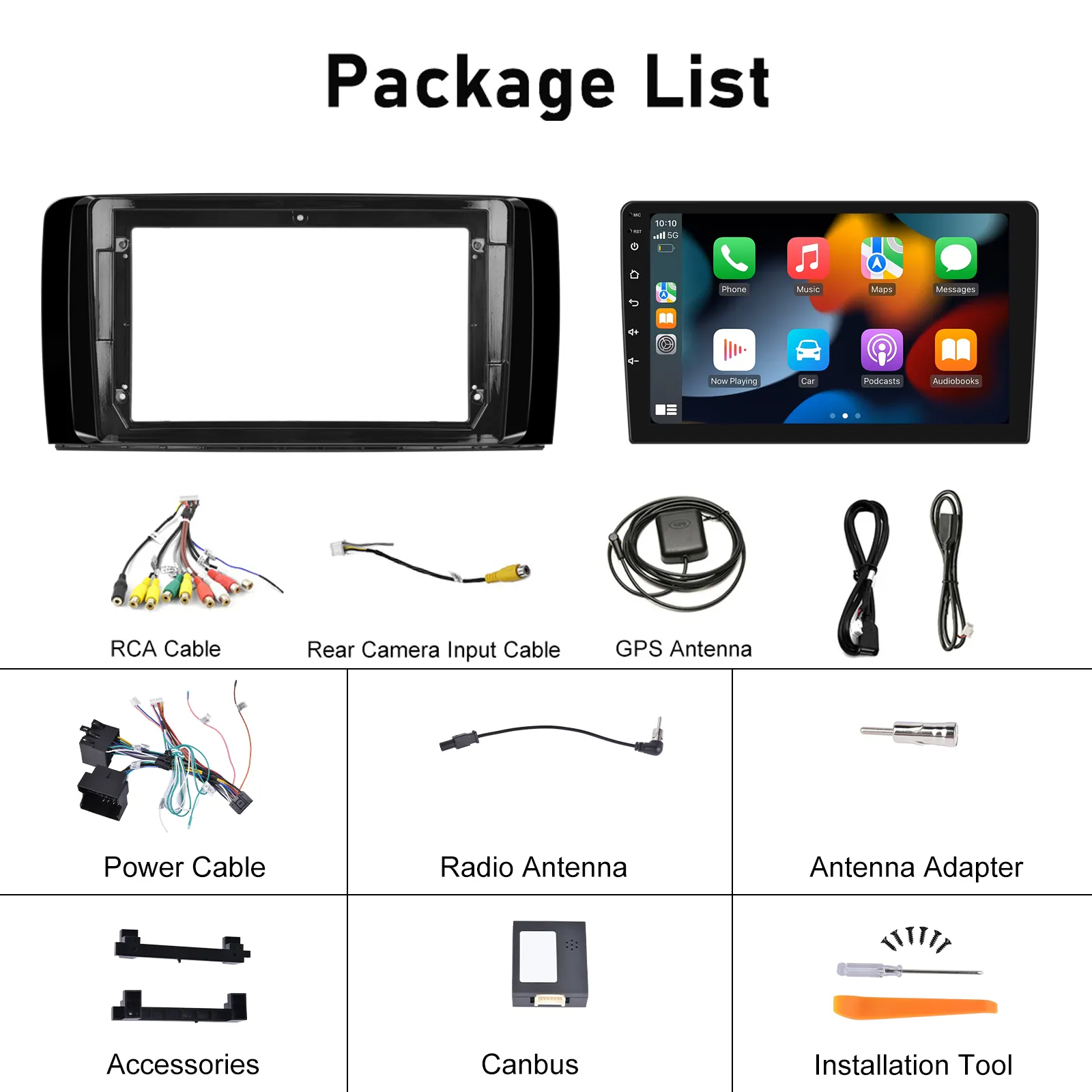 Navigatie Mercedes-Benz R-class R300/R350 (2006-2014), cu Android 12, 2GB 32GB, CarPlay si Android Auto, DSP, wifi, ecran 9 inch [7]