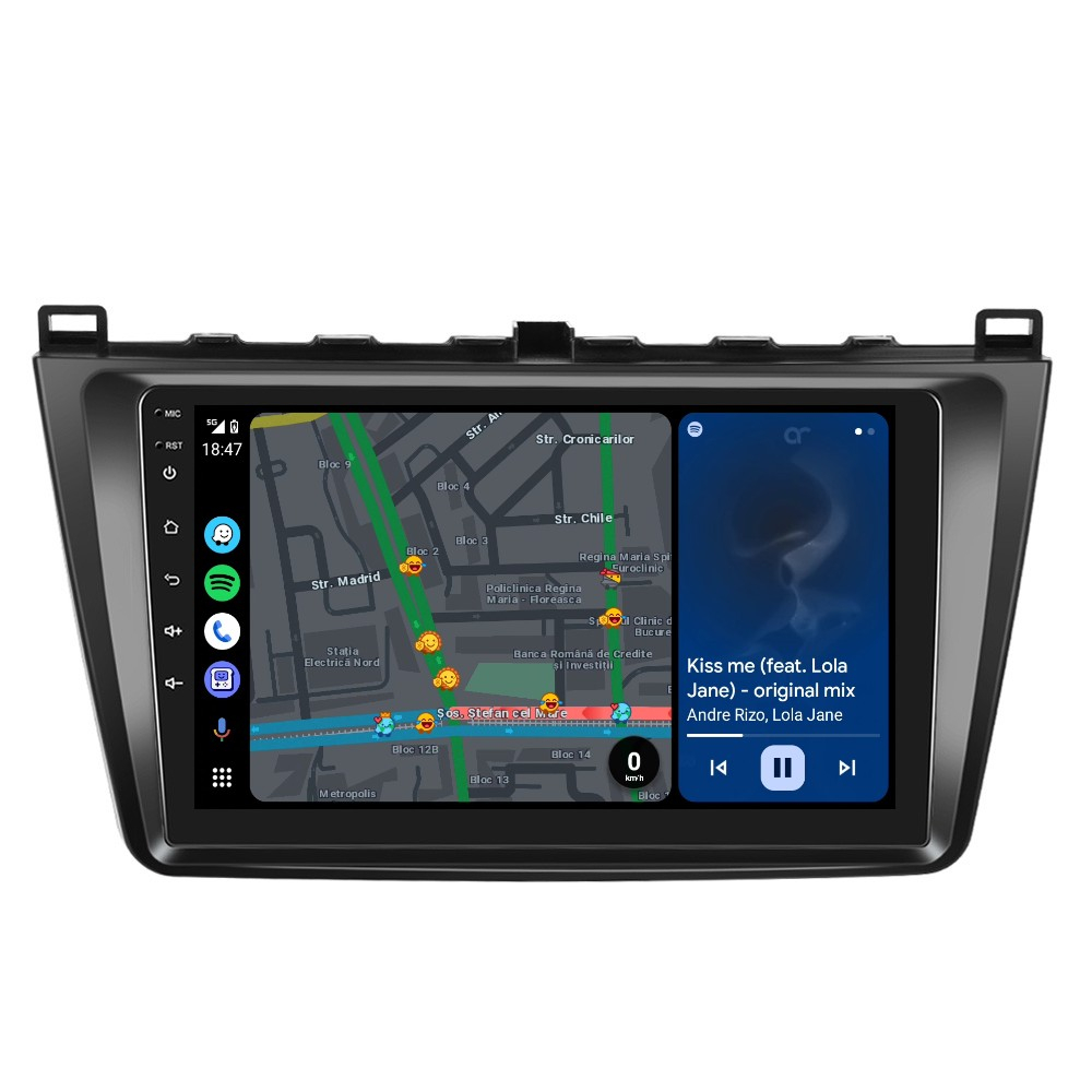 Navigatie Mazda 6 (2007-2012), cu Android 12, 4GB 64GB, SIM 4G, CarPlay si Android Auto, DSP, wifi, ecran 9 inch [5]