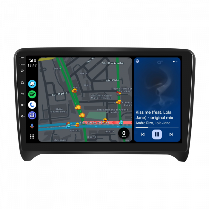 Navigatie Audi TT (2008-2014), Android 12, 2GB RAM 32GB, DSP, Carplay si Android auto, ecran 9 inch [4]
