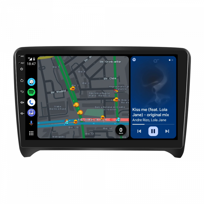 Navigatie Audi TT (2008-2014), Android 12, 4GB RAM 64GB, SIM 4G. DSP, Carplay si Android auto, ecran 9 inch [4]