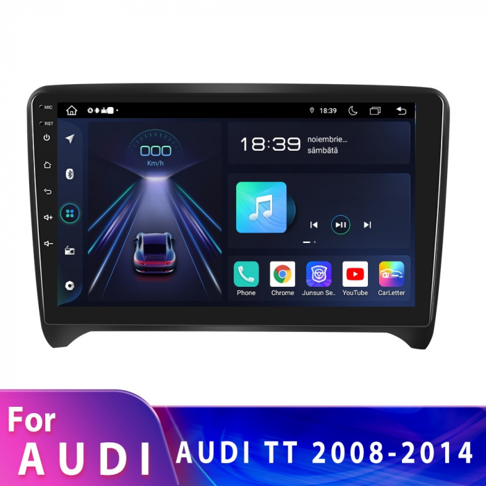 Navigatie Audi TT (2008-2014), Android 12, 2GB RAM 32GB, DSP, Carplay si Android auto, ecran 9 inch [2]