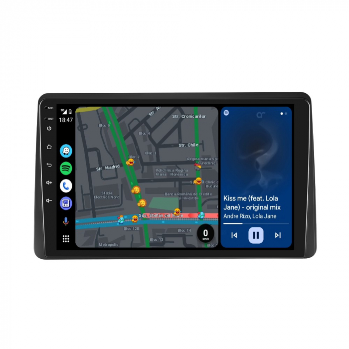 Navigatie Dacia Duster (2019-2021), Android 12, 8GB RAM 128GB, SIM 4G, DSP, Carplay si Android auto, ecran 9 inch [3]
