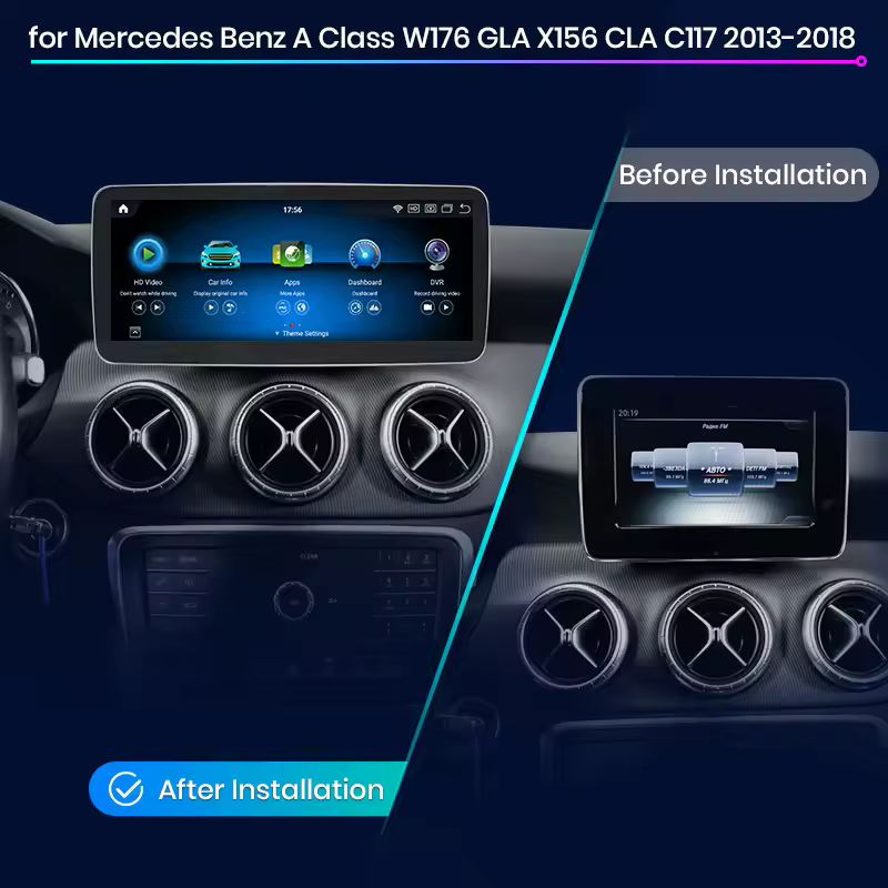 Navigație Mercedes-Benz A-Class W176, GLA X156, CLA C117 – 10.25" | 8+128GB 2.0 OctaCore Snapdragon 665, 4G SIM, CarPlay, Android Auto [10]