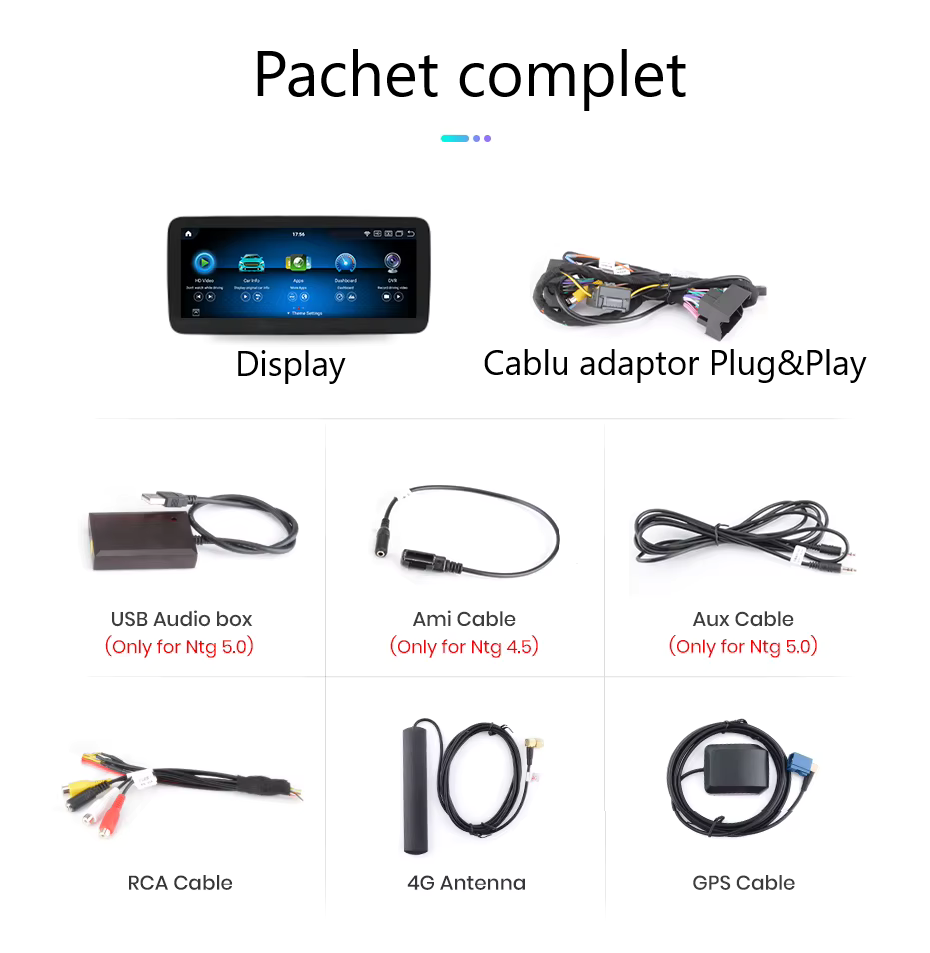 Navigație Mercedes-Benz A-Class W176, GLA X156, CLA C117 – 10.25" | 8+128GB 2.0 OctaCore Snapdragon 665, 4G SIM, CarPlay, Android Auto [6]