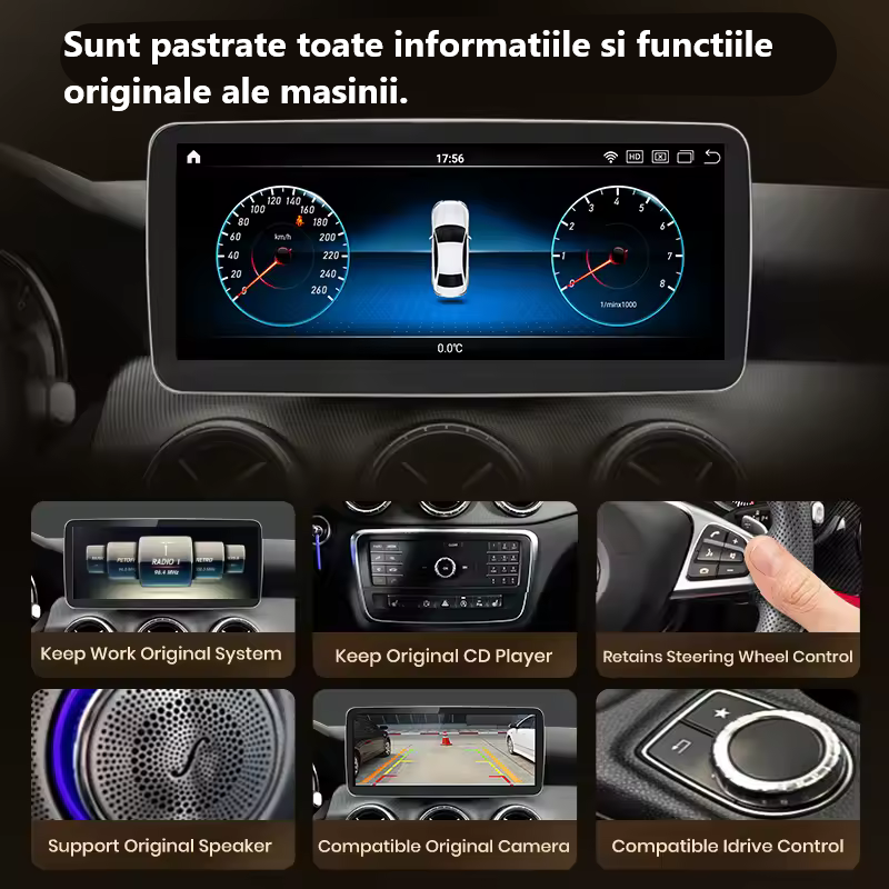 Navigație Mercedes-Benz A-Class W176, GLA X156, CLA C117 – 10.25" | 8+128GB 2.0 OctaCore Snapdragon 665, 4G SIM, CarPlay, Android Auto [5]