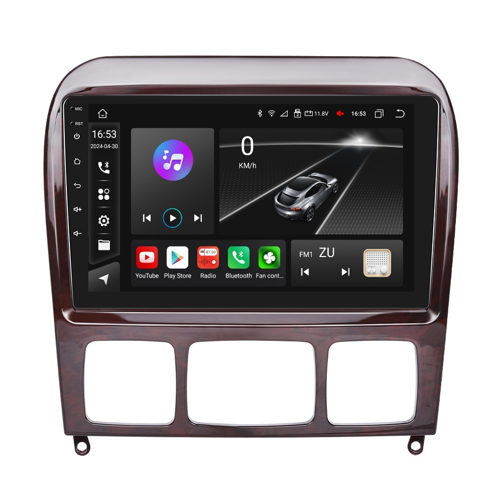 Navigatie Mercedes Benz, S (1999-2007) cu Android, 8GB RAM 128GB ROM, cu SLOT SIM 4G, DSP, ecran 9 Inch, Carplay si Android Auto [3]