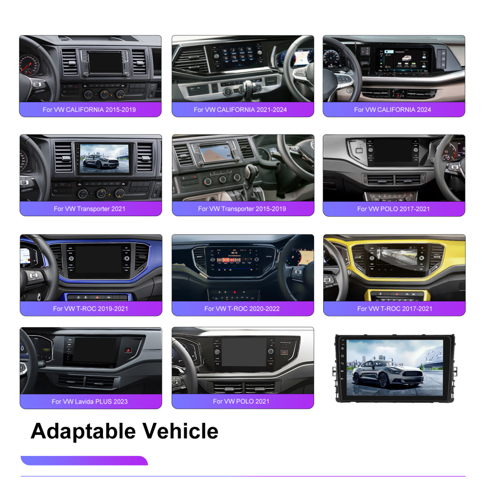 Navigatie Volkswagen T-ROC (2017-2022) cu Android, 8GB RAM 128GB ROM, cu SLOT SIM 4G, DSP, ecran 9 Inch, Carplay si Android Auto [6]
