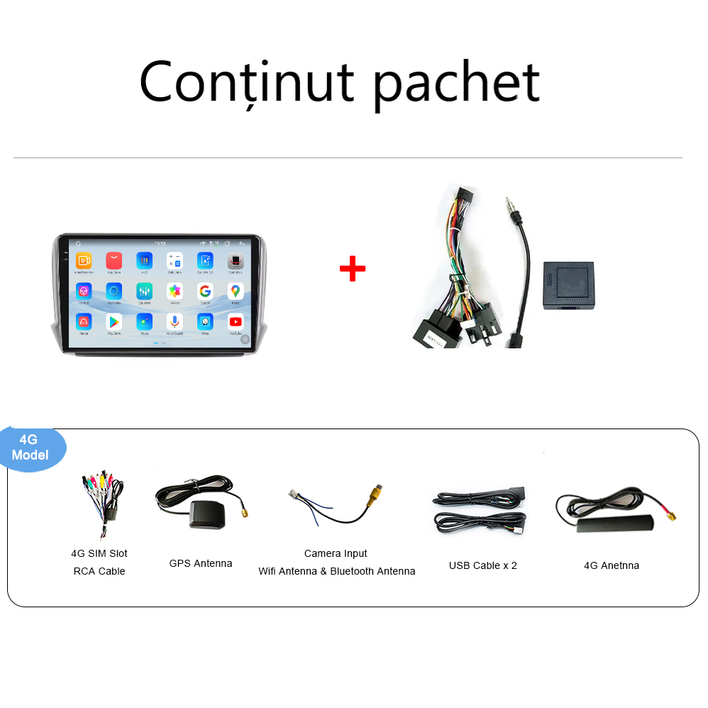 Navigatie Peugeot 208-2008 (2012-2019) Android 14, 12GB RAM, 256GB ROM, Ecran 10.33 inch 2K QLED [5]