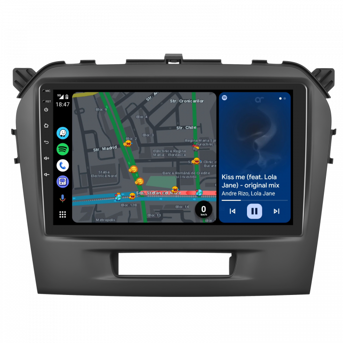 Navigatie Suzuki Vitara 4 (2014-2018), Android 12, 4GB RAM 64GB, SLOT SIM 4G, DSP, Carplay si Android auto, ecran 9 inch [5]