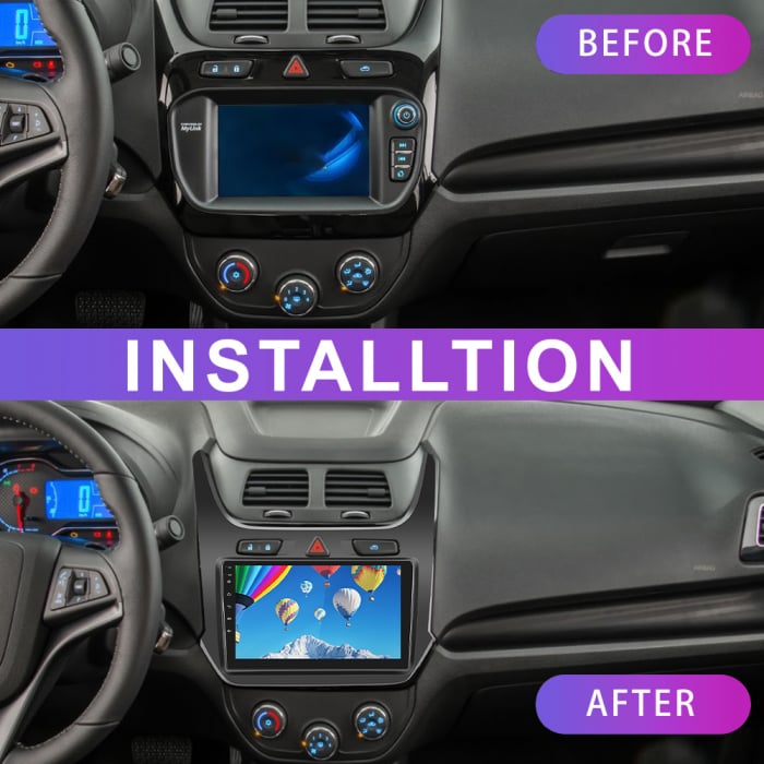 Navigatie Chevrolet Cobalt (2011-2018), Android 12, 4GB RAM 64GB, SIM 4G, DSP, Carplay si Android auto, ecran 9 inch [2]