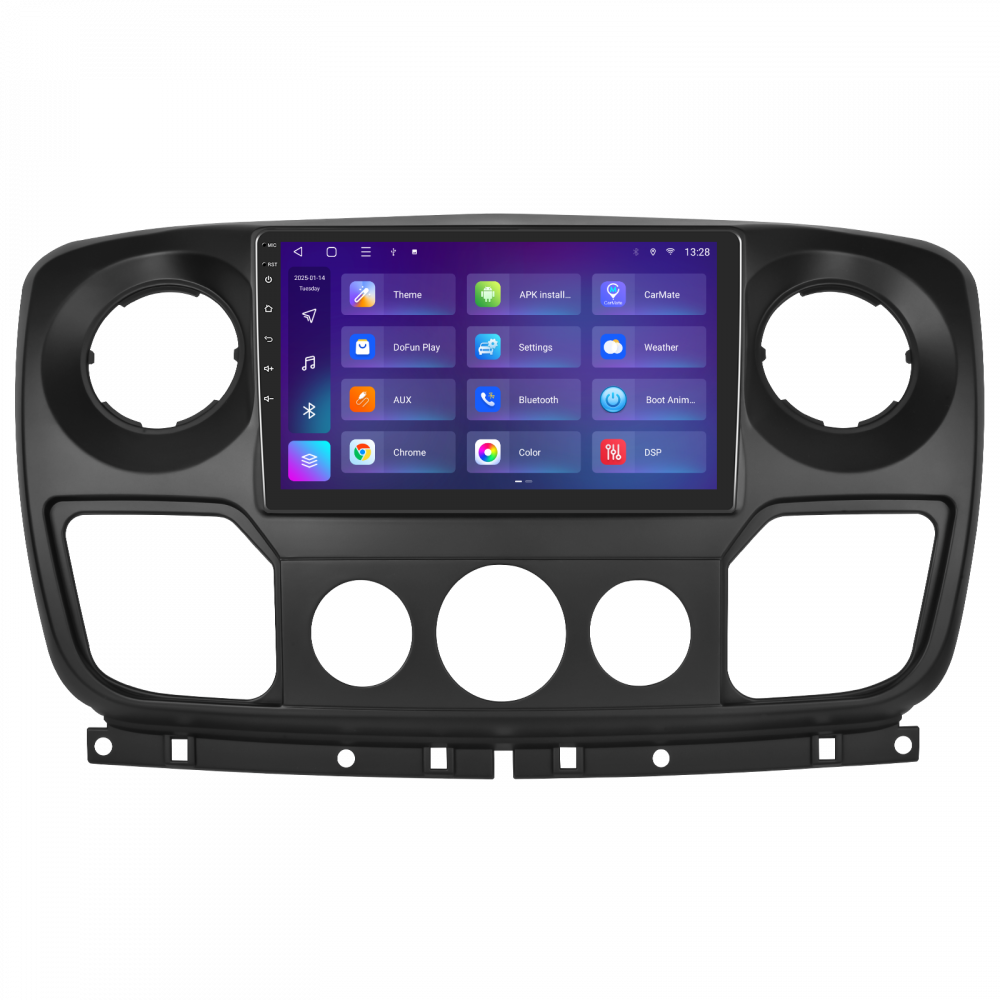 Navigație Renault Master, Opel Movano, Nissan NV400 2010 cu Android, 2GB RAM 32GB ROM, DSP, ecran 10,1 Inch, Carplay si Android Auto [3]
