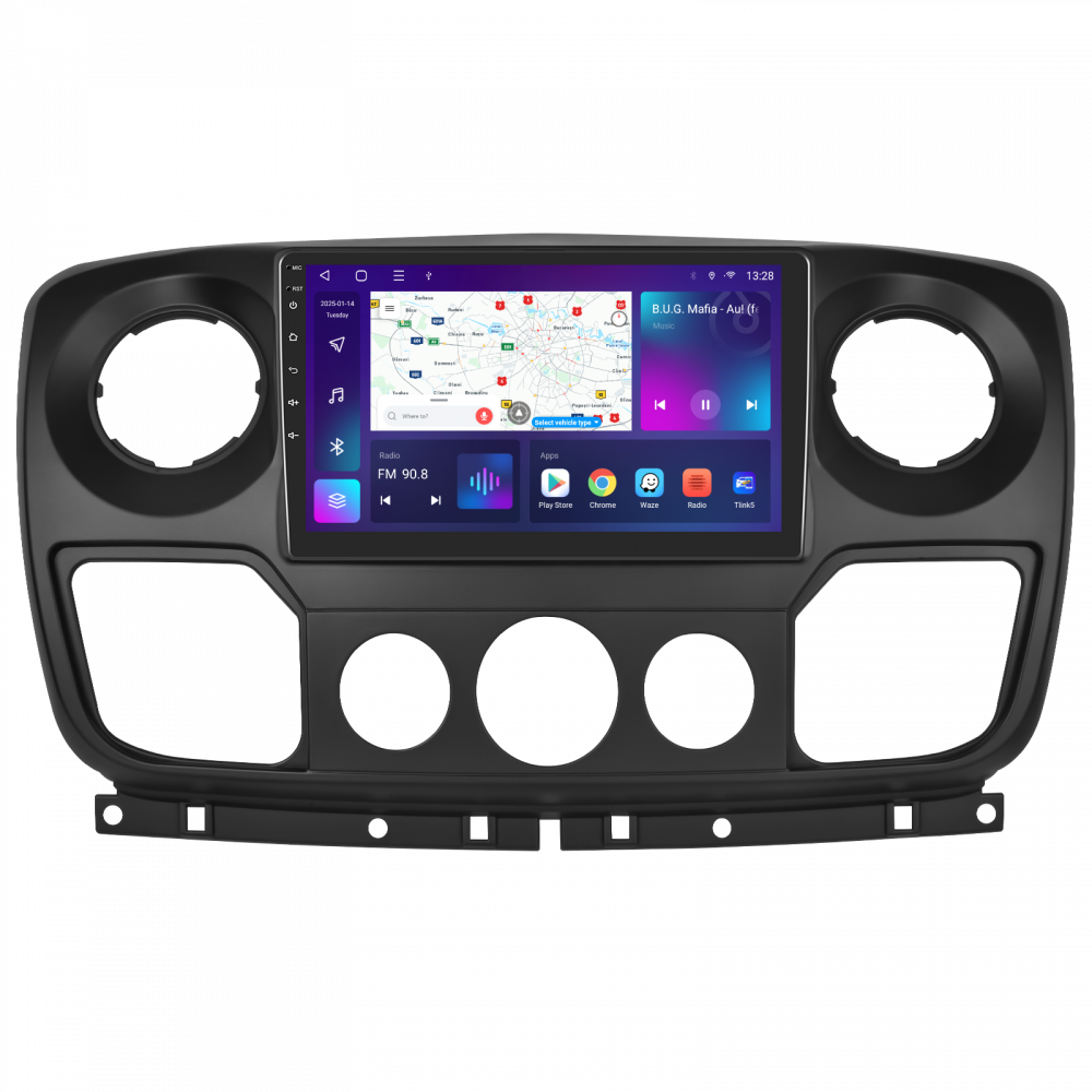 Navigatie Renault Master, Opel Movano, Nissan NV400 2010, cu Android, 4GB RAM 64GB ROM, cu SLOT SIM 4G, DSP, ecran 10,1 Inch, Carplay si Android Auto [1]