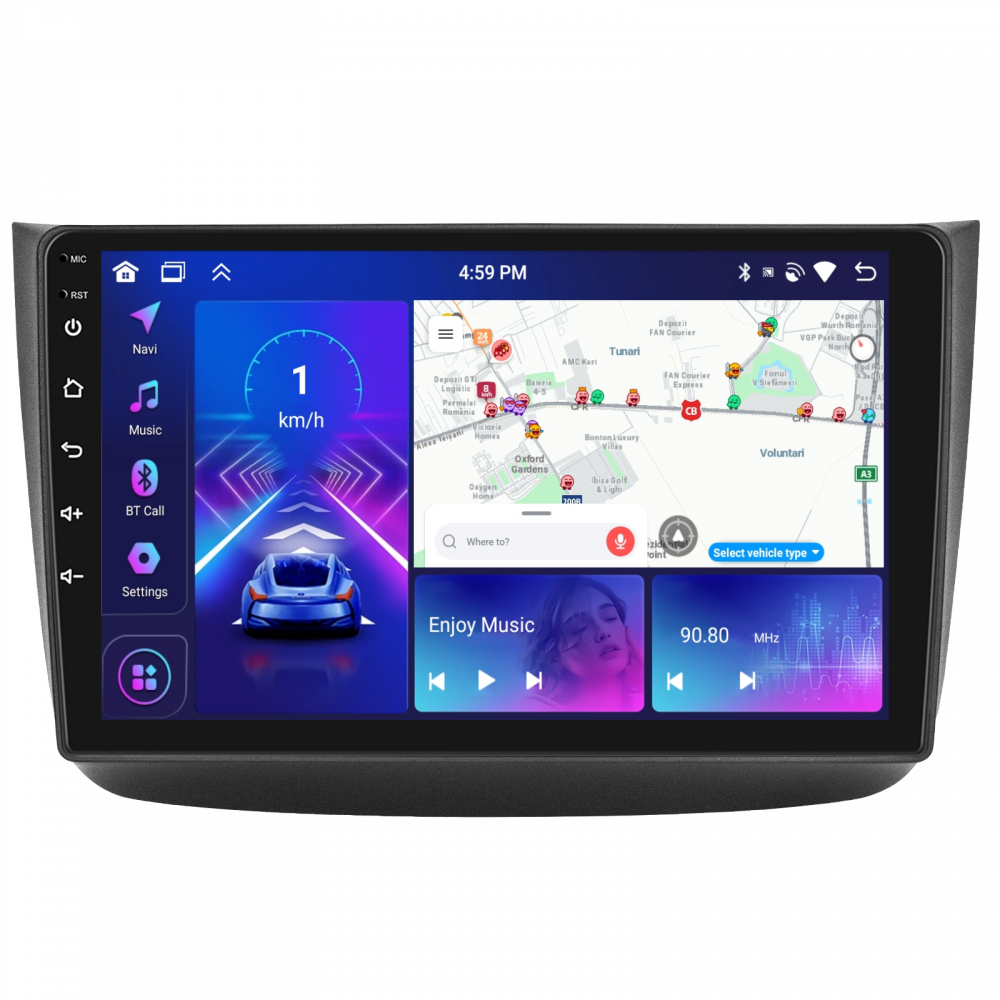 Navigatie Mercedes Viano (2004-2011), Vito (2010-2015) cu Android, 4GB RAM 64GB ROM, DSP, ecran 10,1 Inch, Carplay si Android Auto [1]
