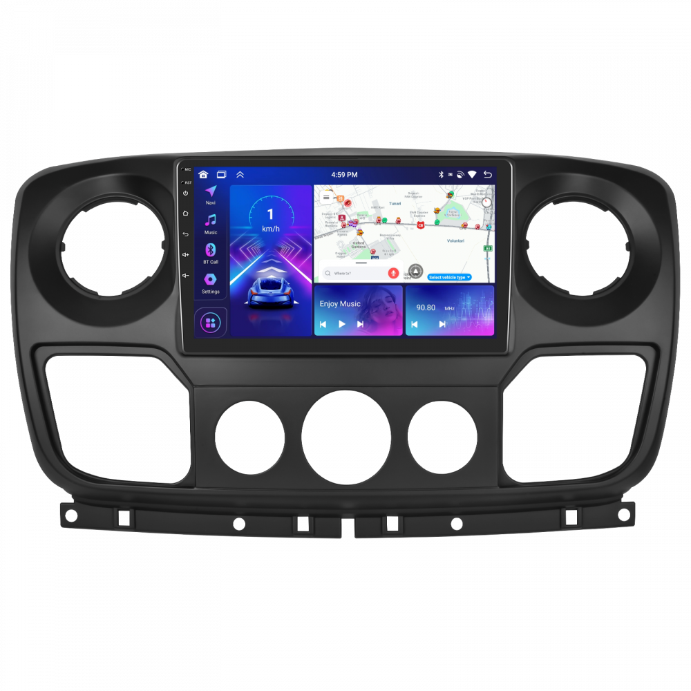 Navigatie Renault Master, Opel Movano, Nissan NV400 2010 cu Android, 4GB RAM 64GB ROM, DSP, ecran 10,1 Inch, Carplay si Android Auto [1]