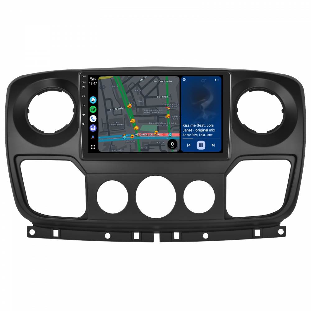 Navigatie Renault Master, Opel Movano, Nissan NV400 2010 cu Android, 8GB RAM 128GB ROM, cu SLOT SIM 4G, DSP, ecran 10,1 Inch, Carplay si Android Auto [7]