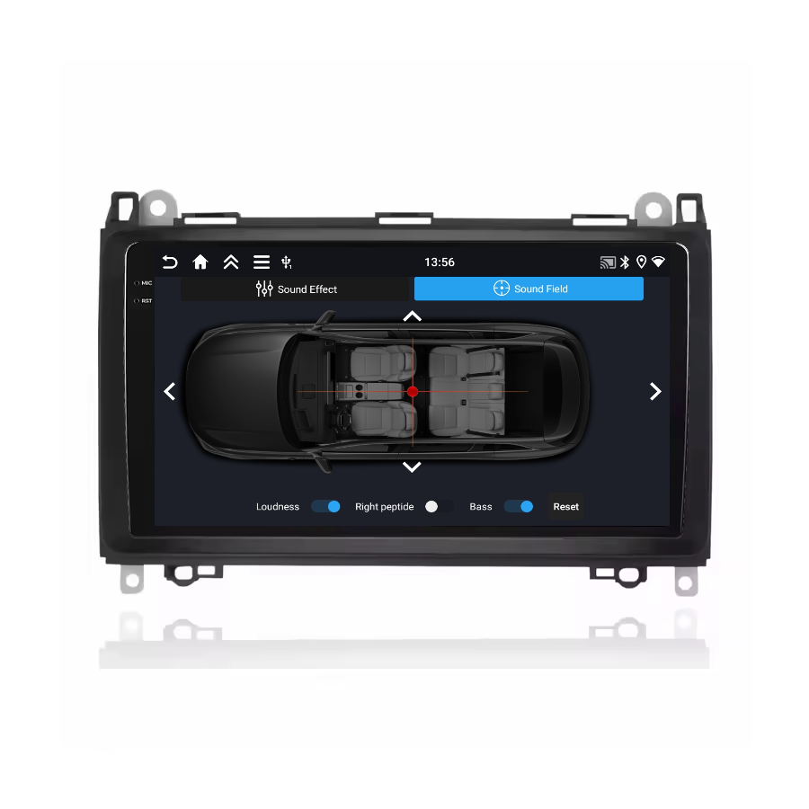 Navigatie Mercedes Vito Sprinter Viano A B Class Volkswagen Crafter, Display INCELL, Android 15, 4GB 128GB, DSP, CarPlay si Android Auto ecran 9 Inch [3]