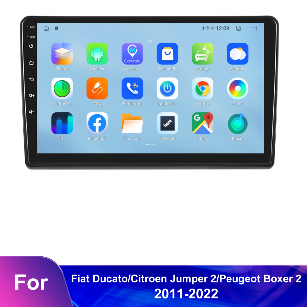 Navigatie Fiat Ducato (2011-2022), Android 12, 4GB RAM 64GB, DSP, Carplay si Android auto, ecran 9 inch [6]
