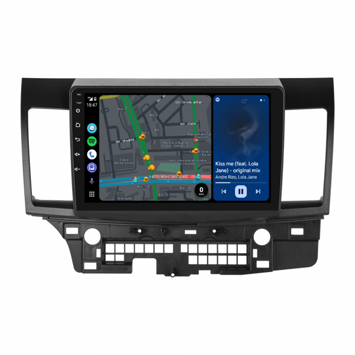 Navigatie Mitsubishi Lancer (EX 2010-2017) cu Android 12,4GB RAM 64, SLOT SIM 4G, DSP, CarPlay si Android Auto ecran 10.1 inch [3]