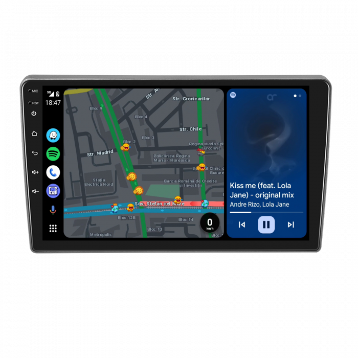 Navigatie Peugeot 407 (2004-2008), Android 12, 4GB RAM 64GB, SLOT SIM 4G, DSP, Carplay si Android auto, ecran 9 inch [5]