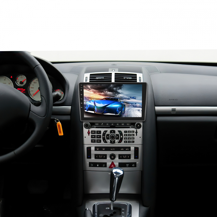 Navigatie Peugeot 407 (2004-2008), Android 12, 4GB RAM 64GB, SLOT SIM 4G, DSP, Carplay si Android auto, ecran 9 inch [6]