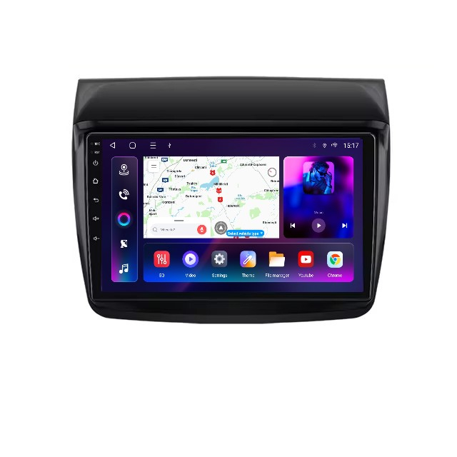 Navigatie Mitsubishi Pajero Sport 2 L200 Triton (2005-2015), Android, 4GB RAM 64GB, SLOT SIM 4G, DSP, Carplay si Android auto, ecran 9 inch [1]