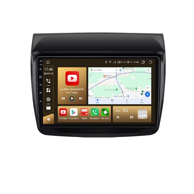 Navigatie Mitsubishi Pajero Sport 2 L200 Triton (2005-2015), Android, 8GB RAM 128GB, SLOT SIM 4G, DSP, Carplay si Android auto, ecran 9 inch [4]