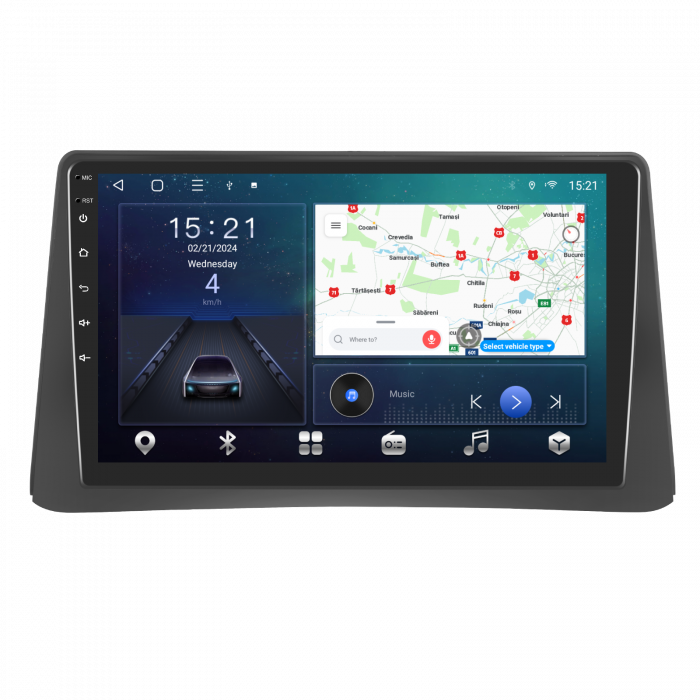 Navigatie Mokka 1 (2012-2016), Android 12, 4GB 64GB,SIM 4G CarPlay si Android Auto, DSP, ecran 10.1 Inch [5]