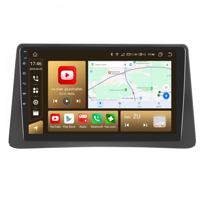 Navigatie Mokka 1 (2012-2016), Android 12, 8 GB 128 GB, SLOT SIM 4G, CarPlay si Android Auto, DSP, ecran 9 Inch [4]