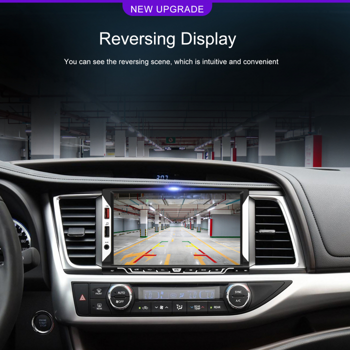 Navigatie MP5 Player Auto 2DIN Universal, cu Carplay si Android Auto Wireless, Bluetooth, USB. 4x60W, ecran tactil 7 inch [13]