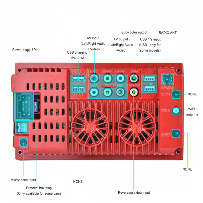 Navigatie MP5 Player Auto 2DIN Universal, cu Carplay si Android Auto Wireless, Bluetooth, USB. 4x60W, ecran tactil 7 inch [5]