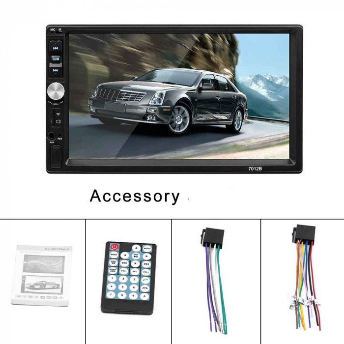 *PROMO* Set MP5 Player Auto, MirrorLink, 2DIN Bluetooth, AUX, USB, Card SD+Camera marsarier+Rama [14]