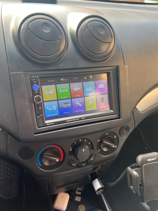 Navigatie MP5 Player Auto, MirrorLink, 2DIN Bluetooth, AUX, USB, Card SD [3]