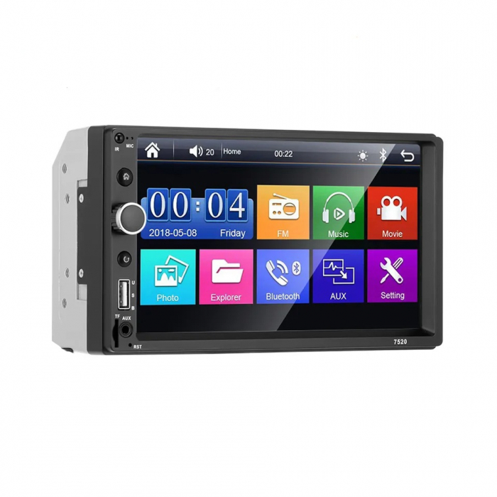 *PROMO* Set MP5 Player Auto, MirrorLink, 2DIN Bluetooth, AUX, USB, Card SD+Camera marsarier+Rama [10]