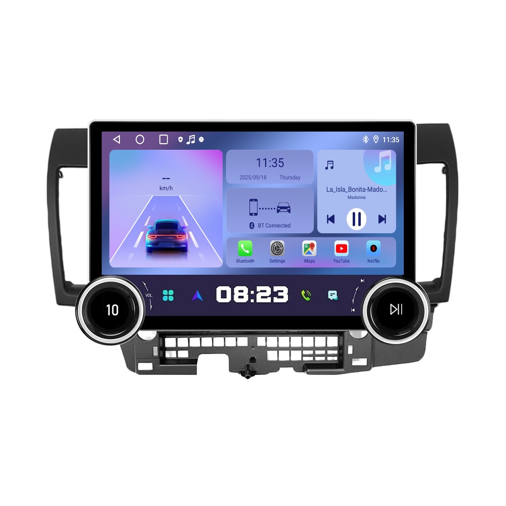 Navigatie Mitsubishi Lancer (2006-2018), FULL HD 1080P, 11.8” 2+64 GB, CarPlay si Android Auot wifi [1]