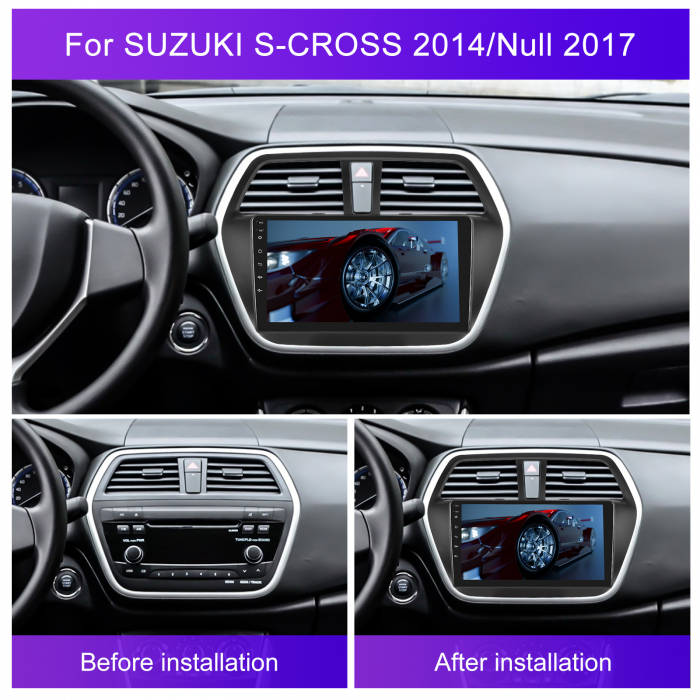 Navigatie Suzuki S-CROSS (2012-2016), Android 12, 4GB RAM 64GB,SIM 4G, DSP, Carplay si Android auto, ecran 9 inch [4]