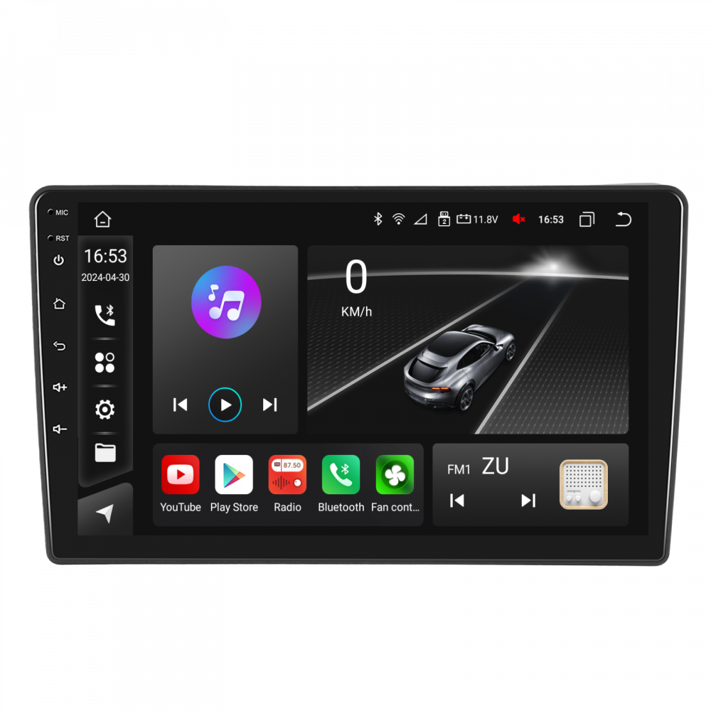 Navigatie Nissan Navara (2006-2012), Android 12, 8GB RAM 128GB, SLOT SIM 4G, DSP, Carplay si Android auto, ecran 9 inch [3]