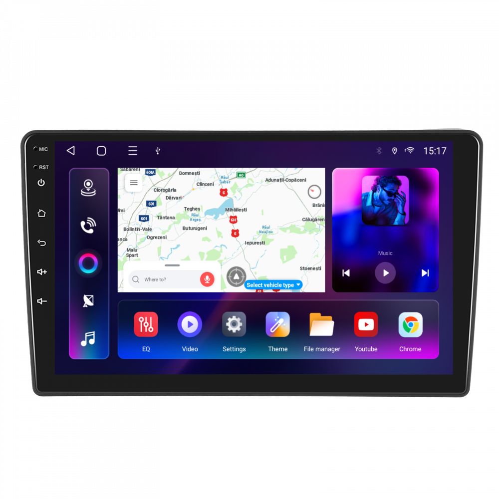 Navigatie Nissan Navara (2006-2012), Android 12, 4GB RAM 64GB, SLOT SIM 4G, DSP, Carplay si Android auto, ecran 9 inch [1]